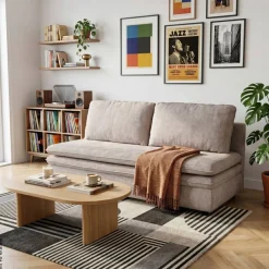 Schlafsofa Fiesta Greige Microfaser B/H/T: ca. 200x89x85 cm