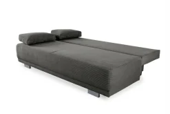 Schlafsofa grau Microfaser B/H/T: ca. 196x78x82 cm