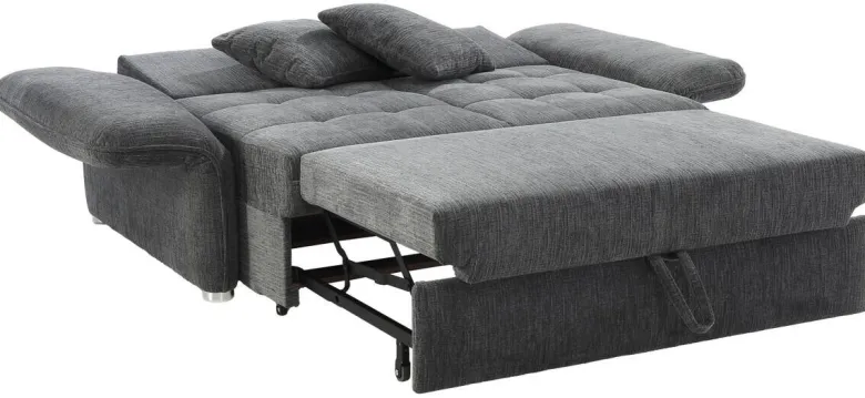 Schlafsofa grau Polyester B/H/T: ca. 191x84x105 cm