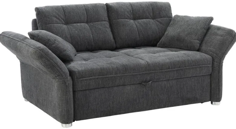 Schlafsofa grau Polyester B/H/T: ca. 191x84x105 cm