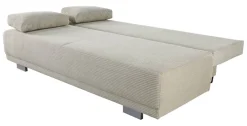 Schlafsofa Greige Microfaser B/H/T: ca. 196x78x82 cm
