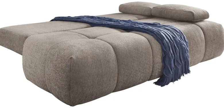 Schlafsofa Greige Polyester B/H/T: ca. 213x86x101 cm