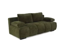 Schlafsofa grün Kunststoff B/H/T: ca. 213x86x101 cm