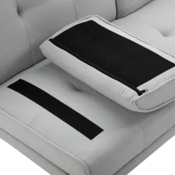 Schlafsofa 833-663 hellgrau B/H/T: ca. 181x78x77 cm