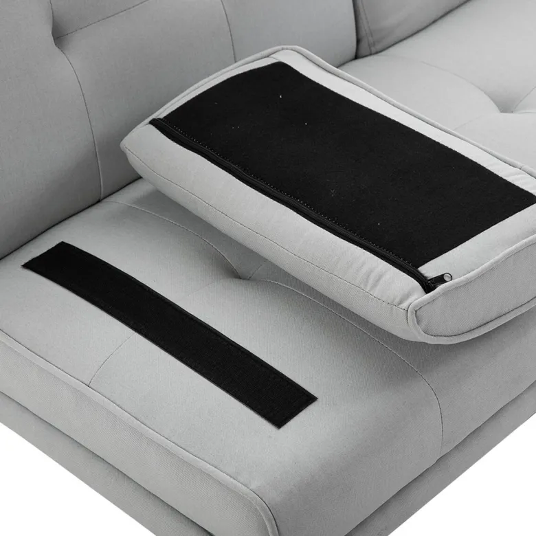 Schlafsofa 833-663 hellgrau B/H/T: ca. 181x78x77 cm