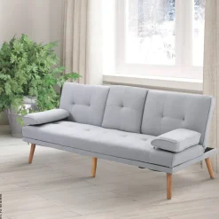 Schlafsofa 833-663 hellgrau B/H/T: ca. 181x78x77 cm