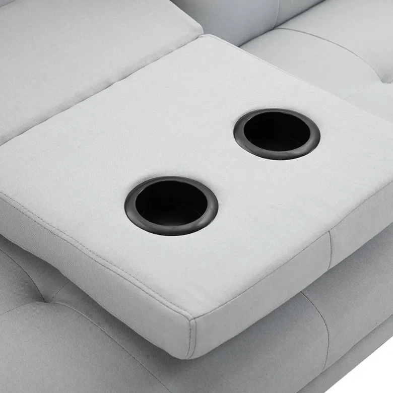 Schlafsofa 833-663 hellgrau B/H/T: ca. 181x78x77 cm