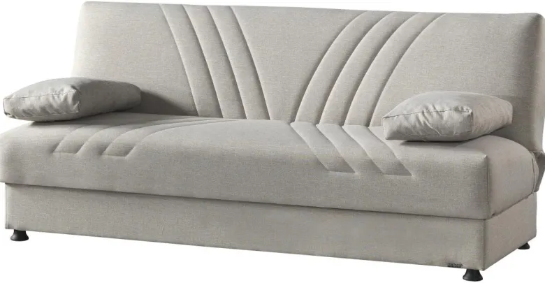 Schlafsofa Kemer beige Microfaser B/H/T: ca. 196x89x84 cm