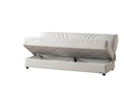 Schlafsofa Kemer beige Microfaser B/H/T: ca. 196x89x84 cm