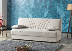 Schlafsofa Kemer beige Microfaser B/H/T: ca. 196x89x84 cm