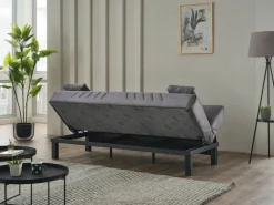 Schlafsofa Radoo grau Polyester B/H/T: ca. 190x86x84 cm