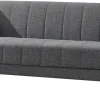 Schlafsofa Rovigo anthrazit Microfaser B/H/T: ca. 214x84x83 cm