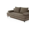 Schlafsofa taupe Microfaser B/H/T: ca. 202x74x99 cm