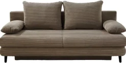 Schlafsofa taupe Microfaser B/H/T: ca. 202x74x99 cm