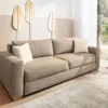 Schlafsofa taupe Polyester B/H/T: ca. 237x90x104 cm