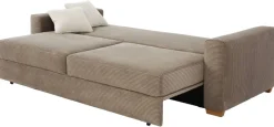 Schlafsofa taupe Polyester B/H/T: ca. 237x90x104 cm