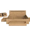 Schlafzimmer CANU, Set basaltgrau Artisan Nachbildung B/H/T: ca. 284x87x205 cm
