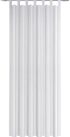 Schlaufenvorhang New Stripe weiß B/L: ca. 140x245 cm