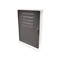 Schlüsselkasten Finn altweiß schwarz B/H/T: ca. 20x28x6 cm
