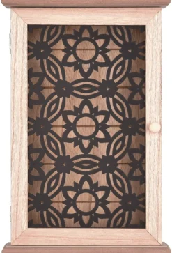 Schlüsselkasten Irena Eiche schwarz MDF B/H/T: ca. 20x30x7 cm