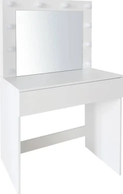 Schminktisch Lola weiß B/H/T: ca. 80x147x40 cm