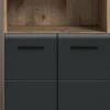 Schrank Ice Nox Oak Nachbildung schwarz matt B/H/T: ca. 60x80x30 cm