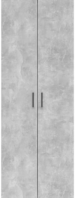 Schrank Multi-Stauraum Typ 52 Beton Optik B/H/T: ca. 70x195x40 cm