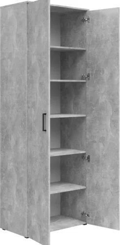 Schrank Multi-Stauraum Typ 52 Beton Optik B/H/T: ca. 70x195x40 cm