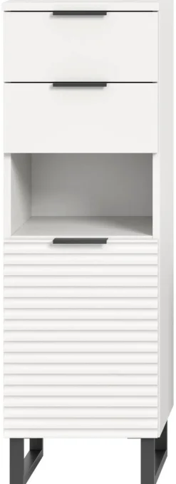 Schrank Riff weiß B/H/T: ca. 35x110x34 cm
