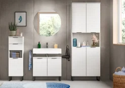 Schrank Riff weiß B/H/T: ca. 35x110x34 cm