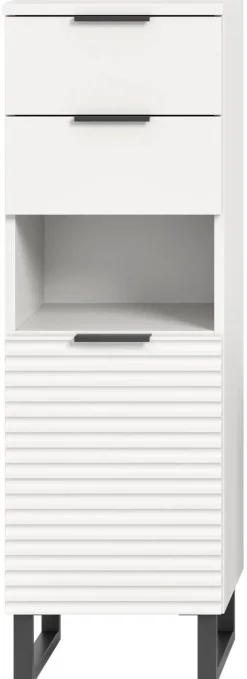 Schrank Riff weiß B/H/T: ca. 35x110x34 cm