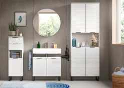 Schrank Riff weiß B/H/T: ca. 35x110x34 cm