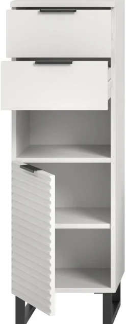 Schrank Riff weiß B/H/T: ca. 35x110x34 cm