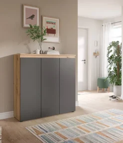 Schrank SCARPA Evoke Oak Nachbildung anthrazit B/H/T: ca. 105x111x37 cm
