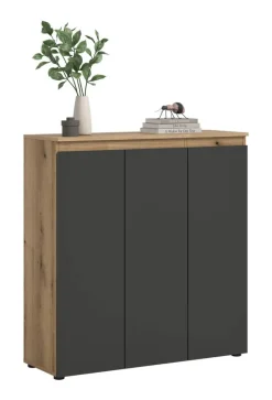 Schrank SCARPA Evoke Oak Nachbildung anthrazit B/H/T: ca. 105x111x37 cm
