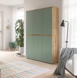 Schrank SCARPA Evoke Oak Nachbildung grün B/H/T: ca. 105x175x37 cm