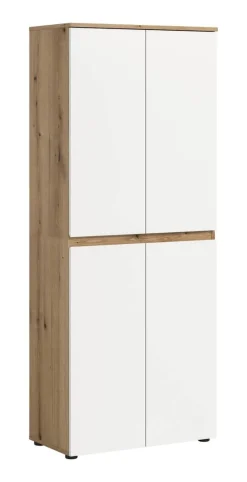 Schrank SCARPA Evoke Oak Nachbildung weiß B/H/T: ca. 70x175x37 cm