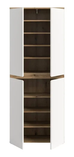 Schrank SCARPA Evoke Oak Nachbildung weiß B/H/T: ca. 70x175x37 cm