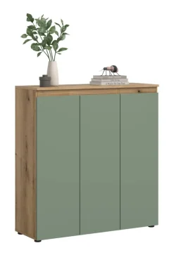 Schrank SCARPA Evoke Oak Nachbildung grün B/H/T: ca. 105x111x37 cm