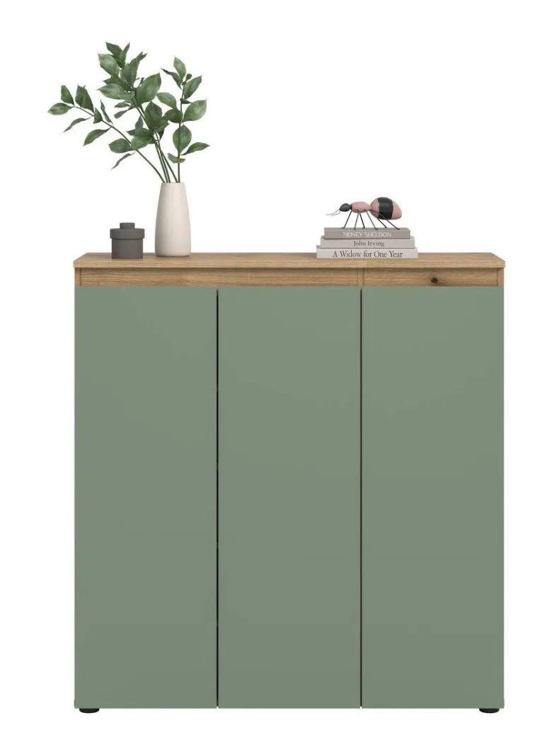 Schrank SCARPA Evoke Oak Nachbildung grün B/H/T: ca. 105x111x37 cm