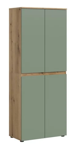 Schrank SCARPA Evoke Oak Nachbildung grün B/H/T: ca. 70x175x37 cm