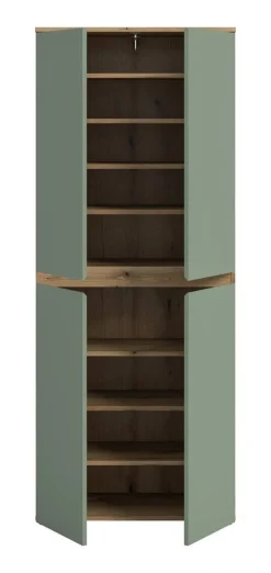 Schrank SCARPA Evoke Oak Nachbildung grün B/H/T: ca. 70x175x37 cm