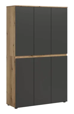 Schrank SCARPA Evoke Oak Nachbildung anthrazit B/H/T: ca. 105x175x37 cm