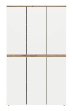 Schrank SCARPA Evoke Oak Nachbildung weiß B/H/T: ca. 105x175x37 cm