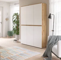 Schrank SCARPA Evoke Oak Nachbildung weiß B/H/T: ca. 105x175x37 cm