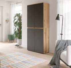 Schrank SCARPA Evoke Oak Nachbildung anthrazit B/H/T: ca. 70x175x37 cm