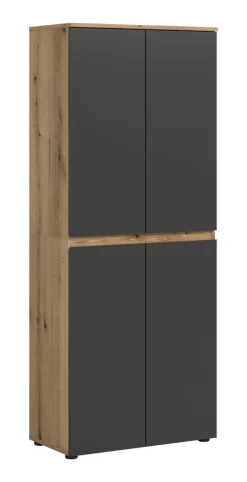 Schrank SCARPA Evoke Oak Nachbildung anthrazit B/H/T: ca. 70x175x37 cm