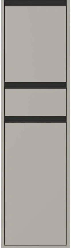Schrank 2201-186 steingrau B/H/T: ca. 33x121x34 cm