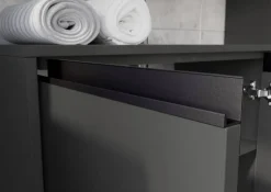 Schrank 2201-186 steingrau B/H/T: ca. 33x121x34 cm