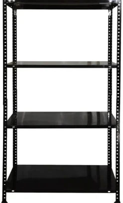 Schraubregal schwarz B/H/T: ca. 75x150x40 cm